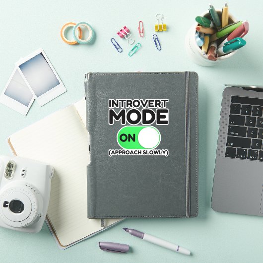 Introvert-modus ingeschakeld sticker (iPad Cover)