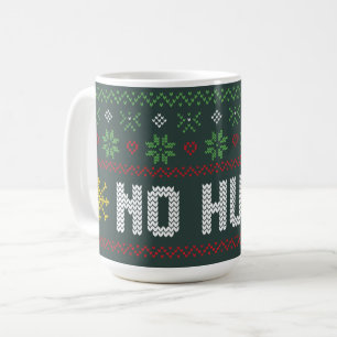 Introvert No Hugs Funny Ugly KerstSweater Koffiemok
