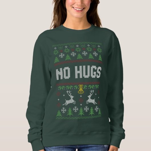 Introvert No Hugs Ugly Christmas Sweat (Devant)
