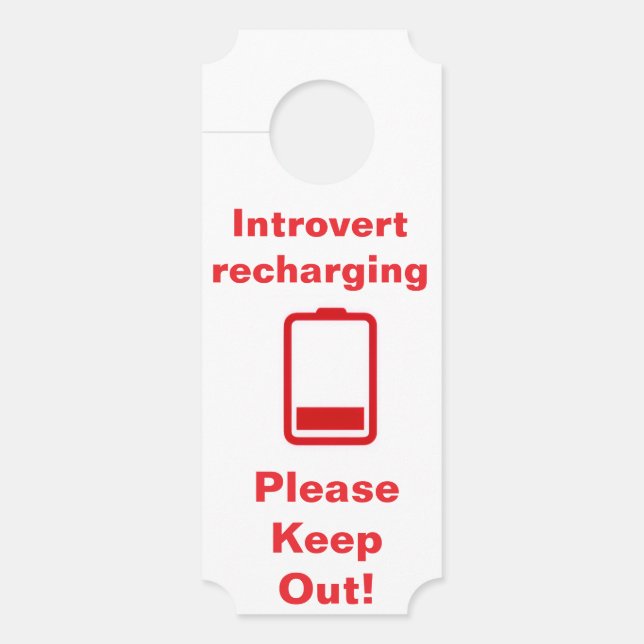Introvert oplaadtijd (Voorkant)