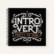 Introvert (Parti de l'un) Carnet sq dirigé par l'u