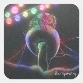 Introvert Party Vierkante Sticker