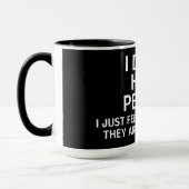 Introvert People Funny Gezegde Mok (Links)