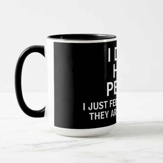 Introvert People Funny Gezegde Mok (Links)