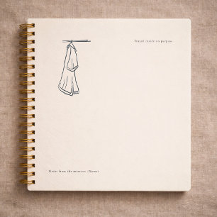 Introvert Persoonlijk Cadeau Minimalistische Lijnk Notitieboek