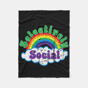 Introvert Selectief bewustzijn voor sociale geeste Fleece Deken
