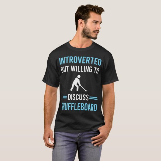 Introvert Shuffleboard T-shirt (Voorkant volledig)