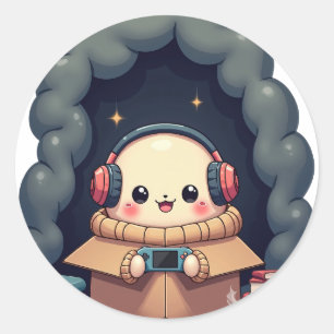 Introvert Sociale Batterij Drain Thuisblijver Leve Ronde Sticker