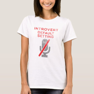 Introvert Standaard Plaatsende Stomme Microfoon T-shirt