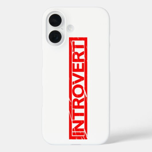 Introvert Stempel Case-Mate iPhone Case (Achterkant)