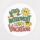 Introvert Sunshine Break Labels (Design 2)