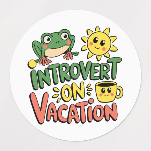 Introvert Sunshine Break Labels (Design 1)