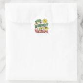 Introvert Sunshine Break Ronde Sticker (Tas)