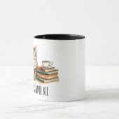 Introvert survival kit (Kat, plant, koffie, boeken Mok (Midden)