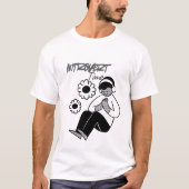 Introvert Time Minimal Typography T-Shirt (Devant)