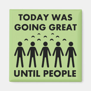 Introvert tot mensen grappige Fridge Magnet Magneet