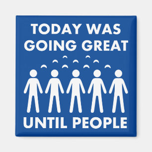 Introvert tot mensen grappige Fridge Magnet Magneet