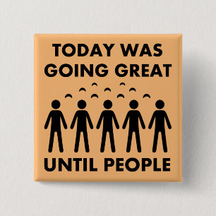 Introvert Totdat Mensen Grappig Knop Speldje