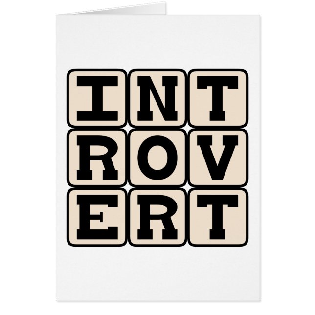 Introvert, Trait Personnalité (Devant)