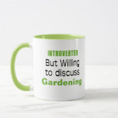 Introvert tuinieren Grappige quotes Mok (Links)