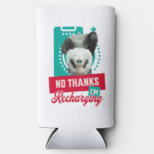 Introvert Uitgeput Panda Sociale Batterij Ontwerp