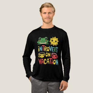 Introvert Vacation Mode-Mannen Tri-Blend Shirt
