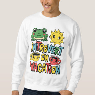 Introvert Vacation Mode-Mannen Trui