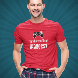 Introvert Videospel Humor - Aanpasbare Gamer T-shirt