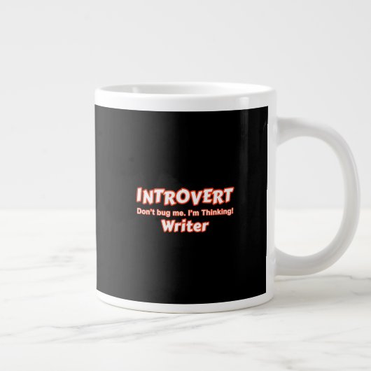 Introvert Writer Extra Grote Beker (Rechts)