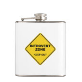 Introvert Zone uit Heupfles (Voorkant)