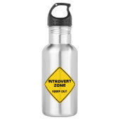 Introvert Zone uit Waterfles (Voorkant)