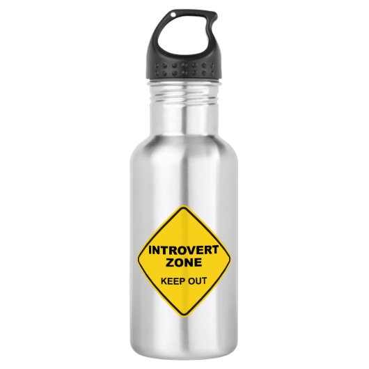 Introvert Zone uit Waterfles (Voorkant)