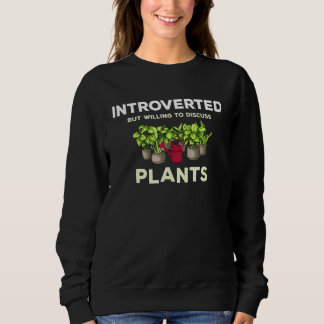 Introverte Bereid Om Over Planten Tuinieren Tuin Trui