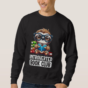 Introverte Boekenclub Lezende Liefhebber Luiaard Trui