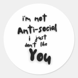 introverte club asociale sticker