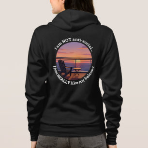 Introverte Cruiser Balkon Premium Hoodie