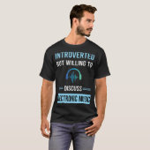 Introverte elektronische muziek t-shirt (Voorkant volledig)