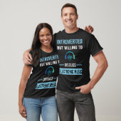 Introverte elektronische muziek t-shirt (Unisex)