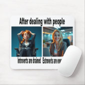 introverte/extraverte Muismat (Met muis)