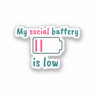 Introverte Humor Sticker