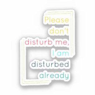 Introverte Humor Sticker