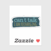Introverte Humor Sticker (Vel)