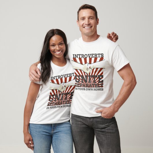 Introverte Introverts verenigt zich afzonderlijk i T-shirt (Unisex)