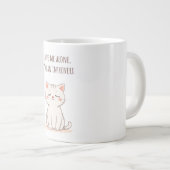 Introverte Kat Extra Grote Beker (Voorkant rechts)