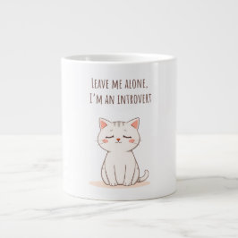 Introverte Kat Extra Grote Beker