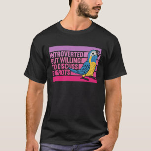 Introverte maar papegaaien Blauwe keel ara 1 T-shirt