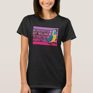 Introverte maar papegaaien Blauwe keel ara 1 T-shirt