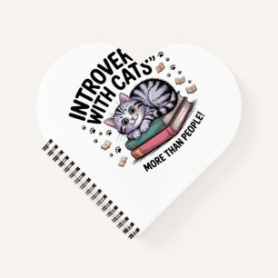 INTROVERTE MENSEN MET KATTEN: MEER DAN MENSEN! NOTITIEBOEK