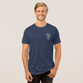 Introverte programmeur die later codeert en zich n Tri-Blend shirt (Voorkant volledig)