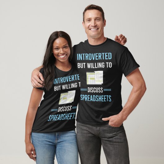 Introverte spreadsheets t-shirt (Unisex)